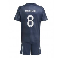 Real Madrid Federico Valverde #8 Koszulka Wyjazdowa dzieci 2025-26 Krótki Rękaw (+ krótkie spodenki)